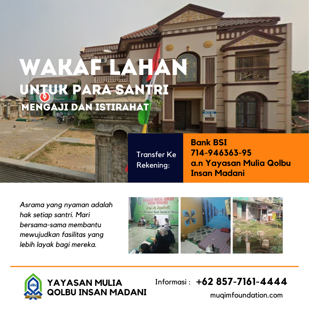 💙 Wakaf Lahan Untuk Para Santri 💙